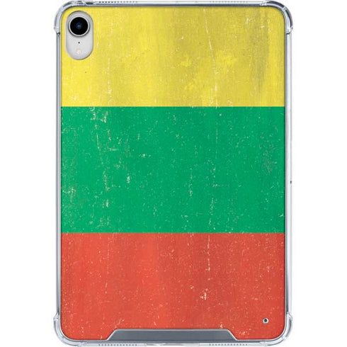 Lithuania Flag Distressed iPad 11th Gen (2025) Clear Case