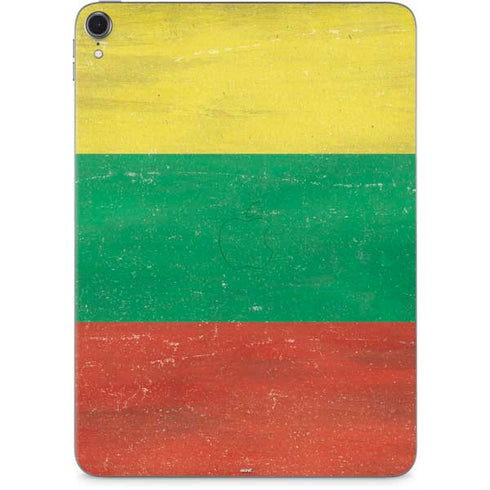 Lithuania Flag Distressed Apple iPad Pro Skin