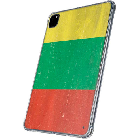 Lithuania Flag Distressed iPad Pro 11in (2024) Clear Case