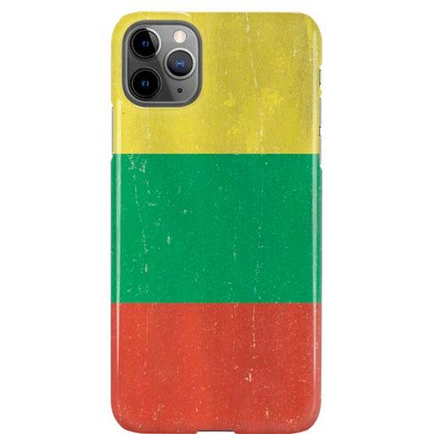 Lithuania Flag Distressed iPhone Cases