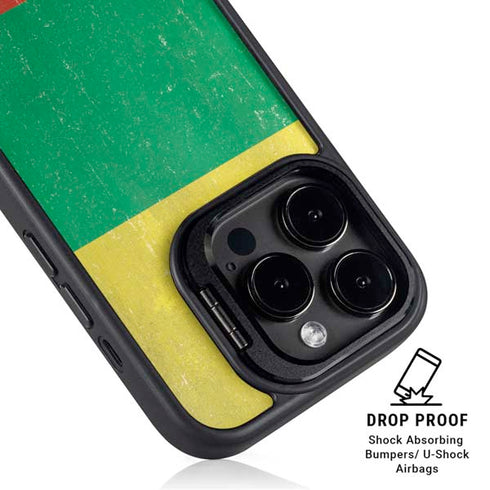 Lithuania Flag Distressed iPhone 13 Pro Max Kickstand Case