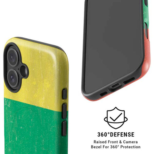 Lithuania Flag Distressed iPhone 16 Magsafe Impact Case