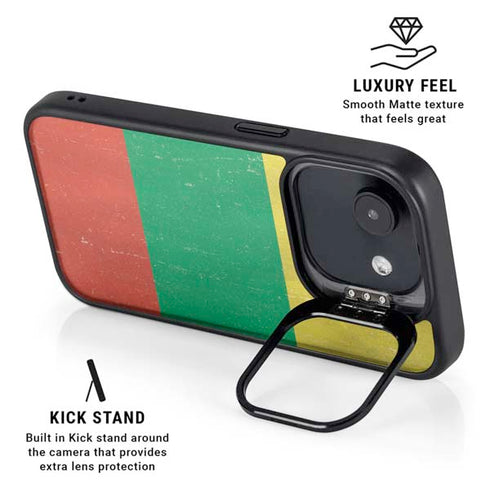 Lithuania Flag Distressed iPhone 16e Kickstand Case
