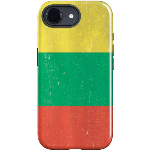 Lithuania Flag Distressed iPhone 16e Impact Case