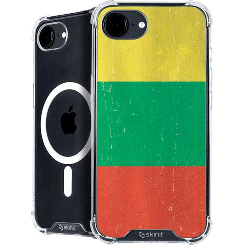 Lithuania Flag Distressed iPhone 16e MagSafe Case