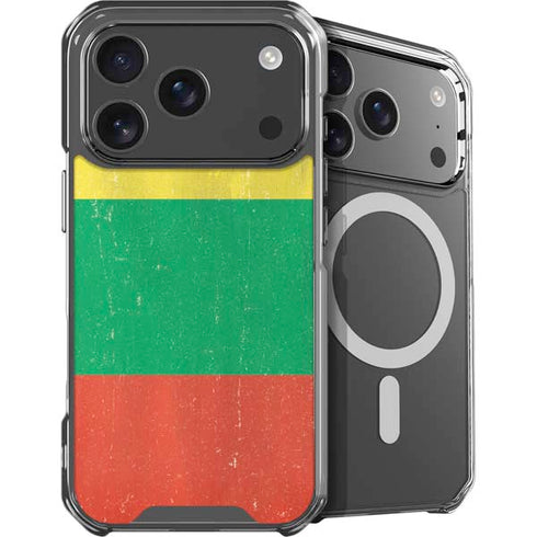 Lithuania Flag Distressed iPhone 18 Pro MagSafe Case