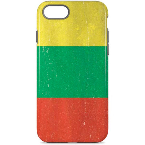 Lithuania Flag Distressed iPhone Cases