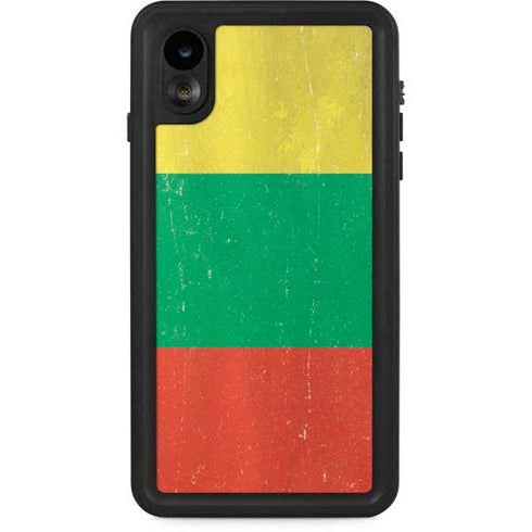 Lithuania Flag Distressed iPhone Cases