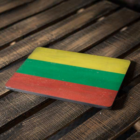 Lithuania Flag Distressed Apple MacBook Air Skin