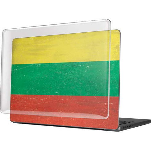Lithuania Flag Distressed MacBook Pro 14in (2021-24) Case plus Skin