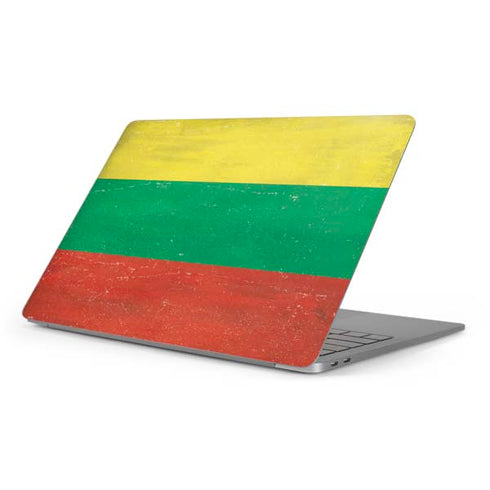 Lithuania Flag Distressed Apple MacBook Pro 16-inch Skin