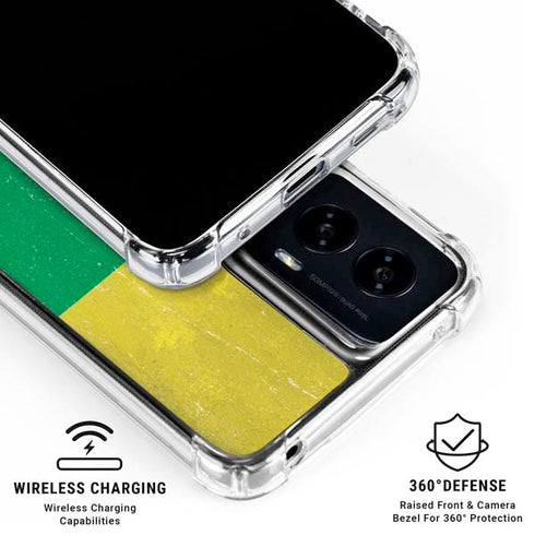 Lithuania Flag Distressed Moto G Power 5G (2024) Clear Case