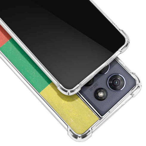 Lithuania Flag Distressed Moto G Power 5G (2025) Clear Case
