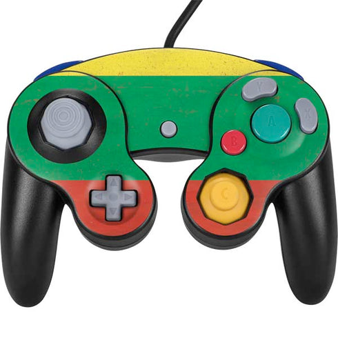 Lithuania Flag Distressed Nintendo Skins