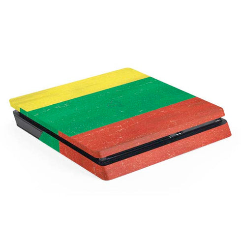 Lithuania Flag Distressed PlayStation PS4 Skins