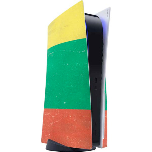 Lithuania Flag Distressed PlayStation PS5 Skins