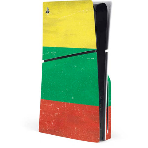 Lithuania Flag Distressed PlayStation PS5 Skins