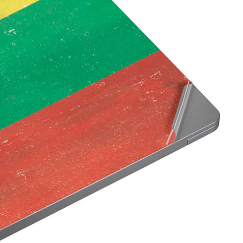 Lithuania Flag Distressed Laptop Skins
