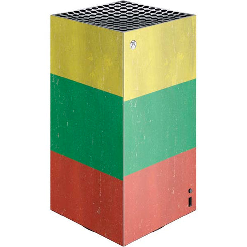 Lithuania Flag Distressed Xbox Series X Skins