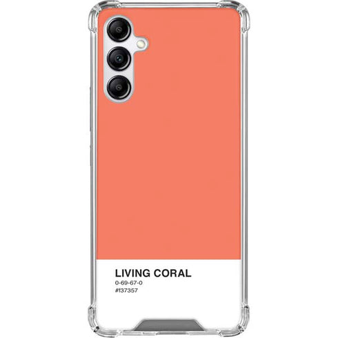 Living Coral Gabb Phone 4 Clear Case