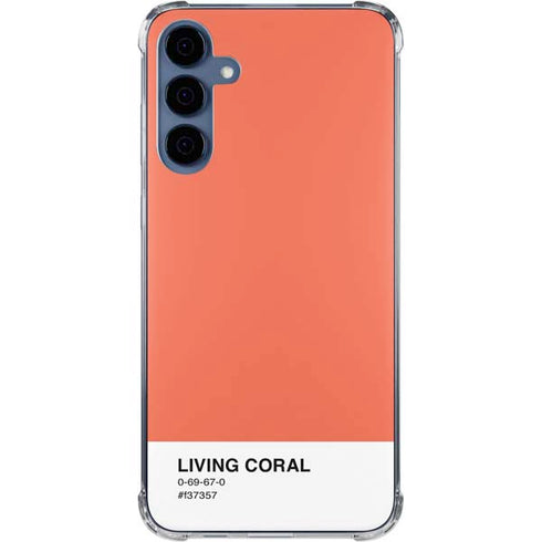 Living Coral Galaxy A35 5G Clear Case