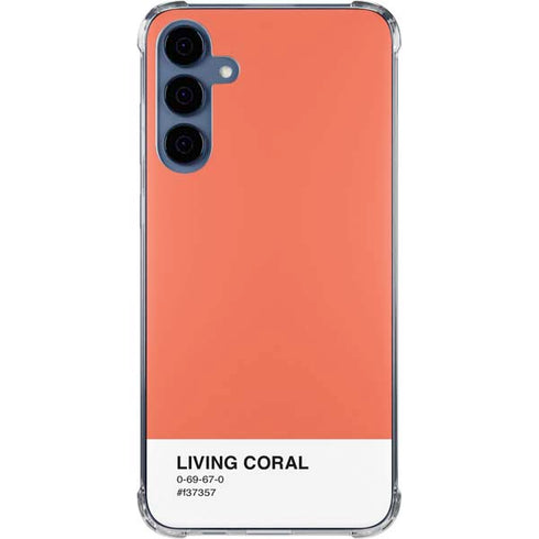 Living Coral Galaxy A55 5G Clear Case