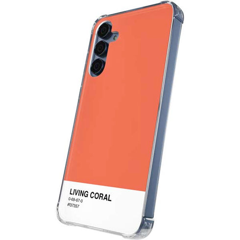 Living Coral Galaxy A55 5G Clear Case