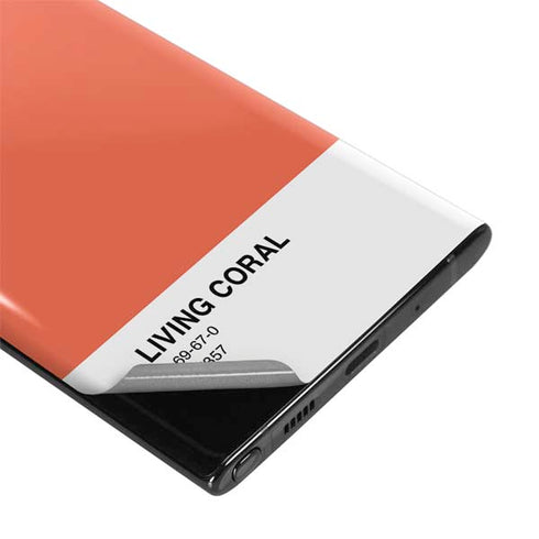 Living Coral Galaxy Note 10 Plus Skin