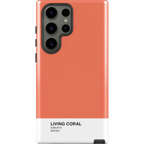 Living Coral Galaxy S23 Ultra Pro Case