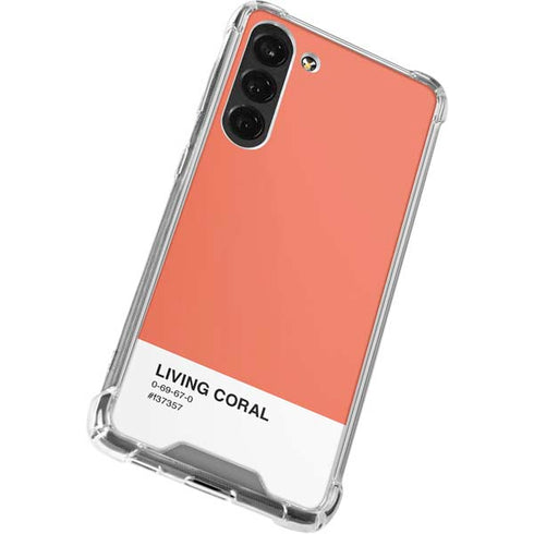 Living Coral Galaxy S24 FE Clear Case