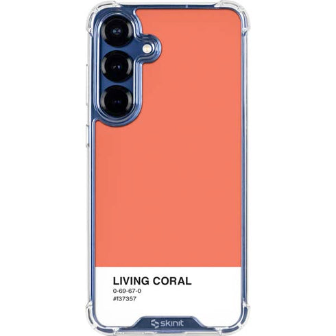 Living Coral Galaxy S25 Clear Case