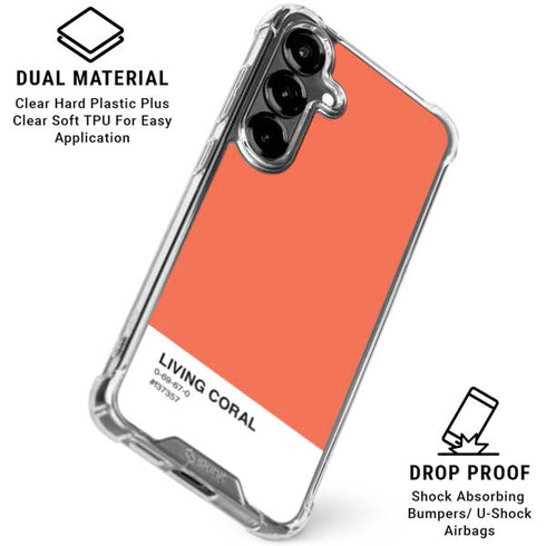 Living Coral Galaxy S26 Clear Case