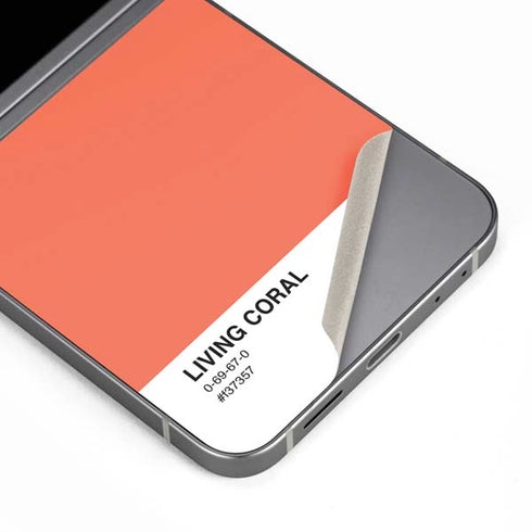 Living Coral Galaxy Z Flip6 Skin