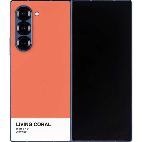 Living Coral Galaxy Z Fold6 Skin