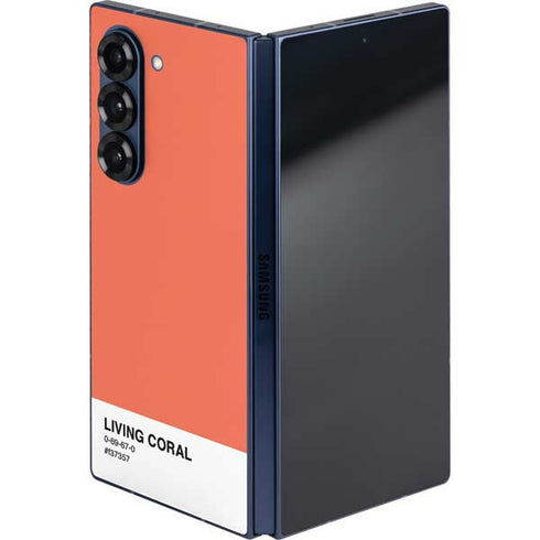 Living Coral Galaxy Z Fold6 Skin