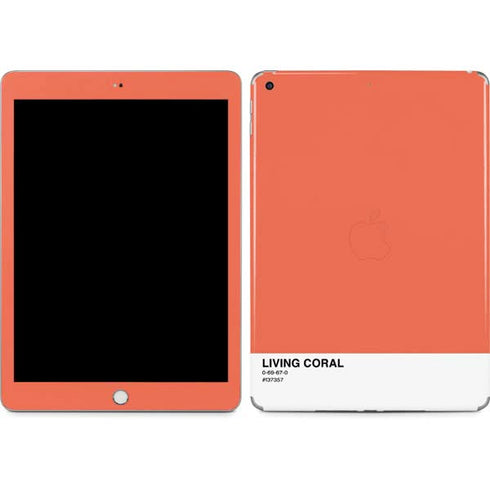 Living Coral Apple iPad Skin
