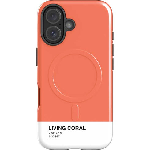 Living Coral iPhone 16 Magsafe Impact Case
