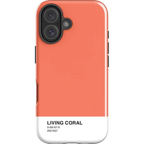Living Coral iPhone 16 Plus Impact Case