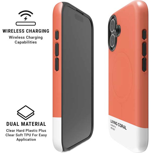Living Coral iPhone 16 Plus Magsafe Impact Case