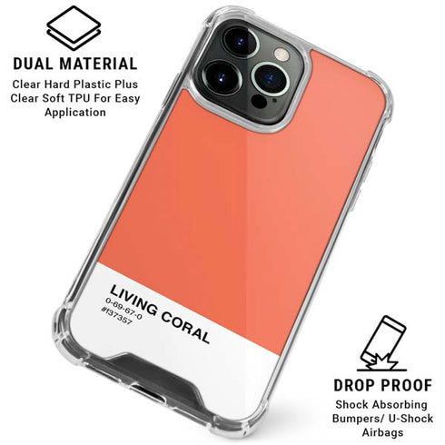 Living Coral iPhone 16 Pro Max Clear Case