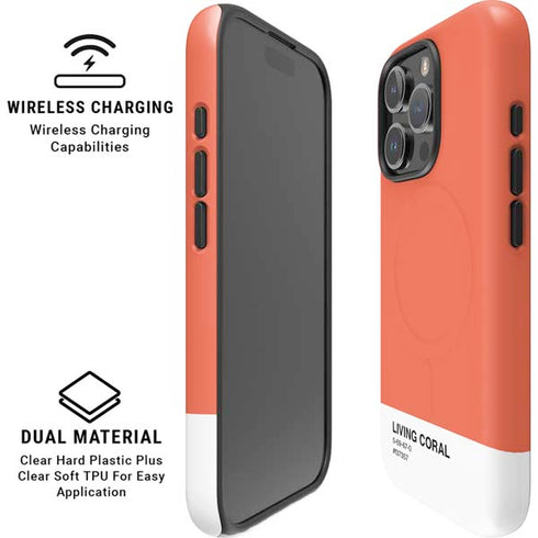 Living Coral iPhone 16 Pro Max Magsafe Impact Case