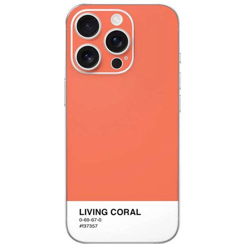 Living Coral iPhone 16 Pro Skin