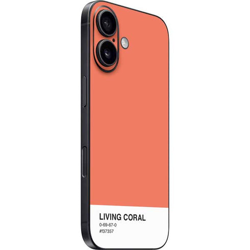 Living Coral iPhone 16 Skin