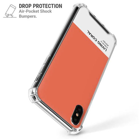 Living Coral iPhone X/XS Clear Case