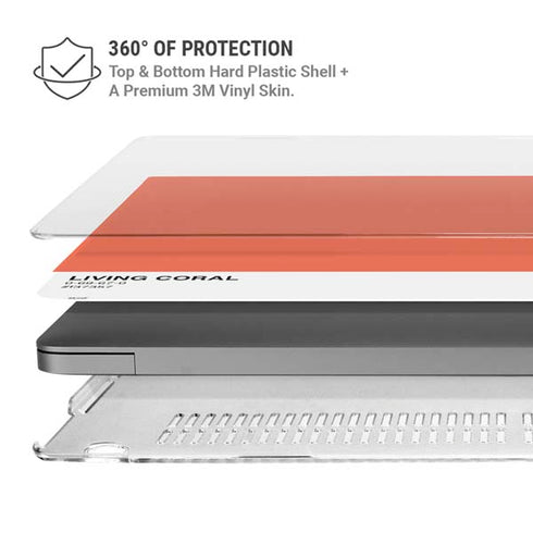 Living Coral MacBook Pro 14in (2021-24) Case plus Skin