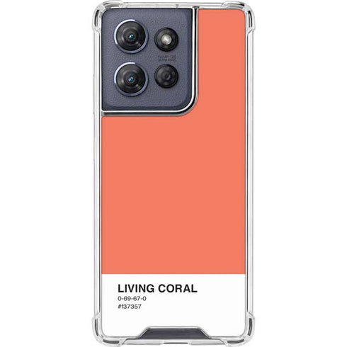 Living Coral Moto G 5G (2025) Clear Case