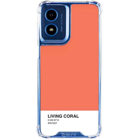 Living Coral Moto G 5G (2024) Clear Case