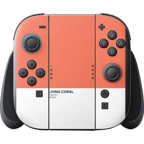Living Coral Nintendo Switch 2 (2025) with Joy-Con Skin