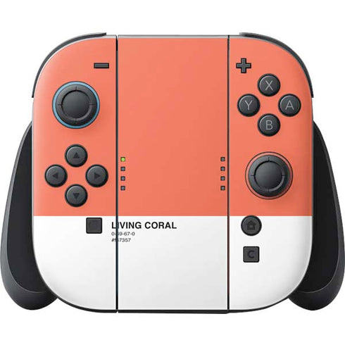 Living Coral Nintendo Switch 2 (2025) Joy-Con Controller Skin