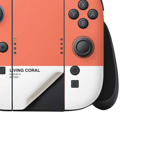 Living Coral Nintendo Switch 2 (2025) Joy-Con Controller Skin